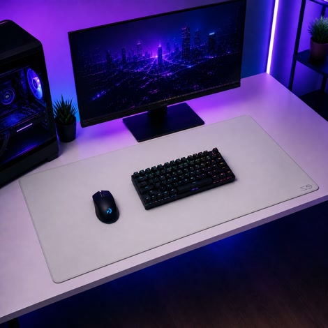 Produktbild på Arctic White XXL (900x400 mm) Gaming Musmatta