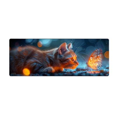 Bild på Curious Cat Stor (Extended) Gaming Musmatta (800x300 mm)