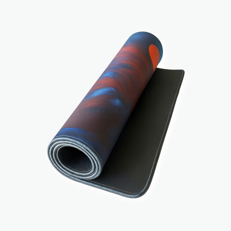 Bild på Curious Cat XL (800x300 mm) Gaming Musmatta gaming musmatta ihopfälld i mitten