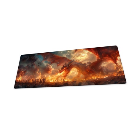 Bild på Fire Dragon Fury XL (800x300 mm) Gaming Musmatta gaming musmatta vinklad till höger