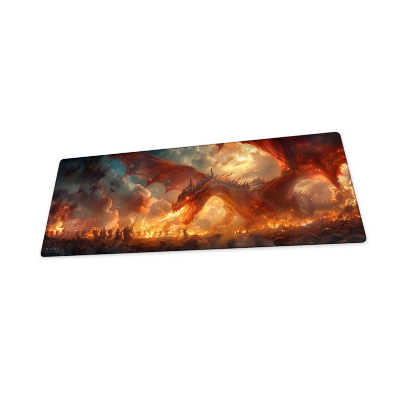 Bild på Fire Dragon Fury Stor (Extended) Gaming Musmatta (800x300 mm)