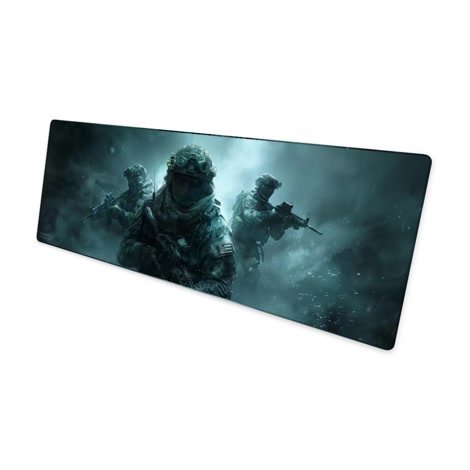 Bild på Ghost Special Forces Trident XL (800x300 mm) Gaming Musmatta gaming musmatta vinklad till vänster
