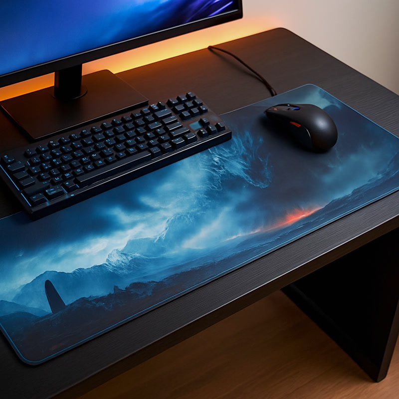 Bild på Mountain Dragon Gaze Stor (Extended) Gaming Musmatta (800x300 mm)