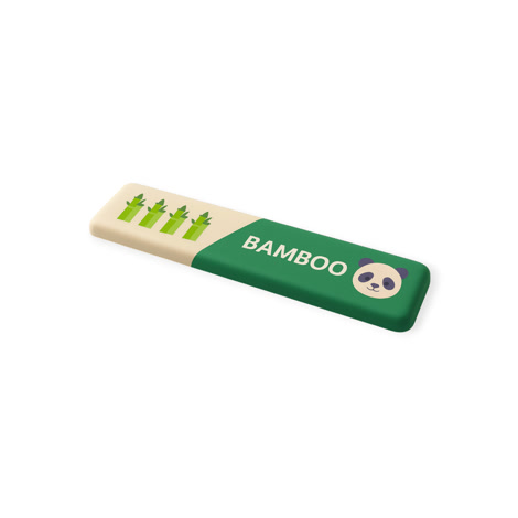 Bild på Handledsstöd för Gaming Tangentbord Bamboo (360 mm) gaming musmatta vinklad till vänster