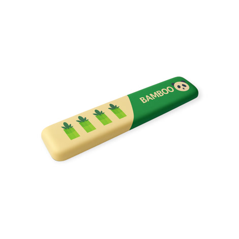 Bild på Handledsstöd för Gaming Tangentbord Bamboo (360 mm) gaming musmatta ihopfälld i mitten