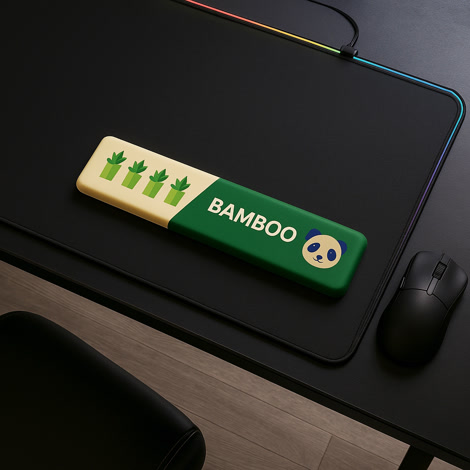 Produktbild på Handledsstöd för Gaming Tangentbord Bamboo (450 mm)