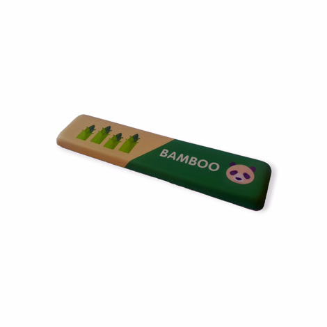Bild på Handledsstöd för Gaming Tangentbord Bamboo (450 mm) gaming musmatta ihopfälld i mitten