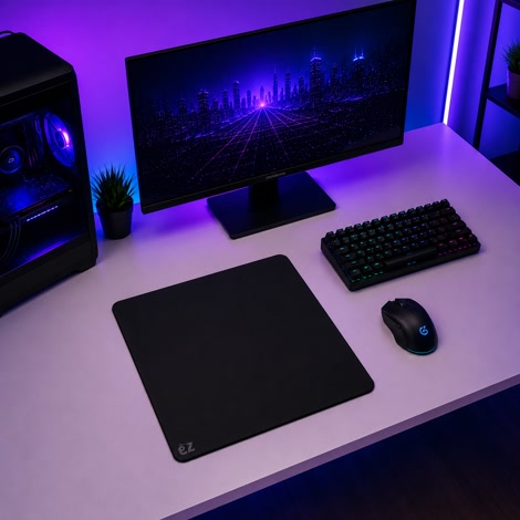 Produktbild på Charcoal Black Large (450x400 mm) Gaming Musmatta